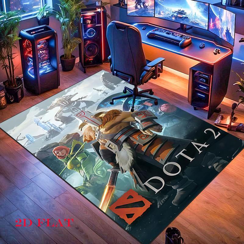 DOTA 2 Carpet Rug for Living Room Bedroom Home Sofa Decoration,Kids play Nonslip Floor Mat