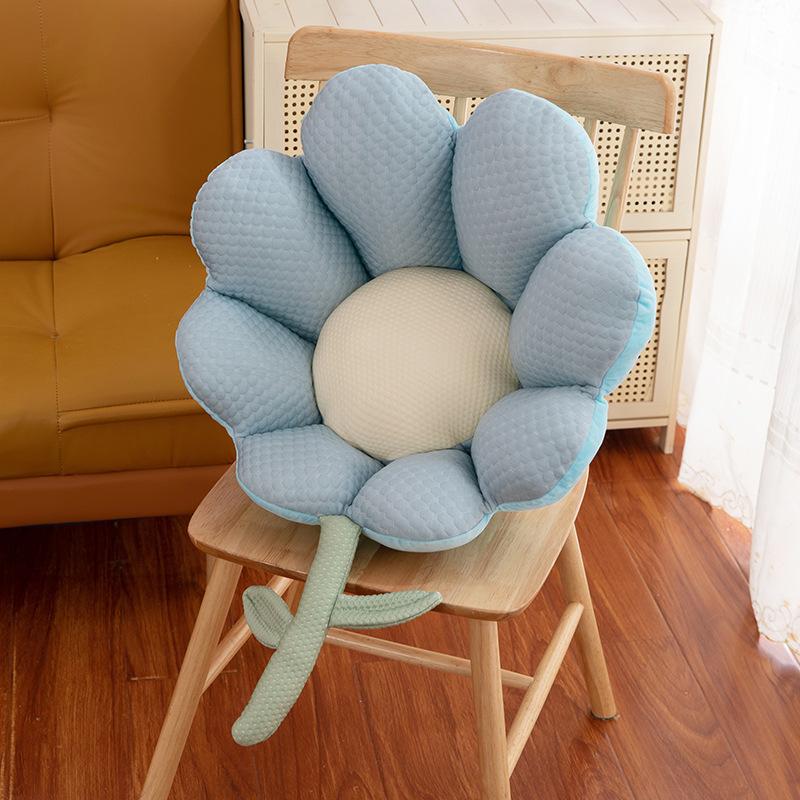 Flipped Small Daisy Flower Cushion Sofa Pillow Bay Window Cushion Home Office Plush Comfortable Cushion