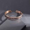 Stainless Steel Ayatul Kursi Cuff Bracelet Islamic Muslim Arabic Scripture Open Bracelet for Women Eid Jewelry Gifts