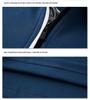 Men's Plus Size Cotton Zipper Long Sleeve Polo with Turn-Down Collar for Autumn and Winter