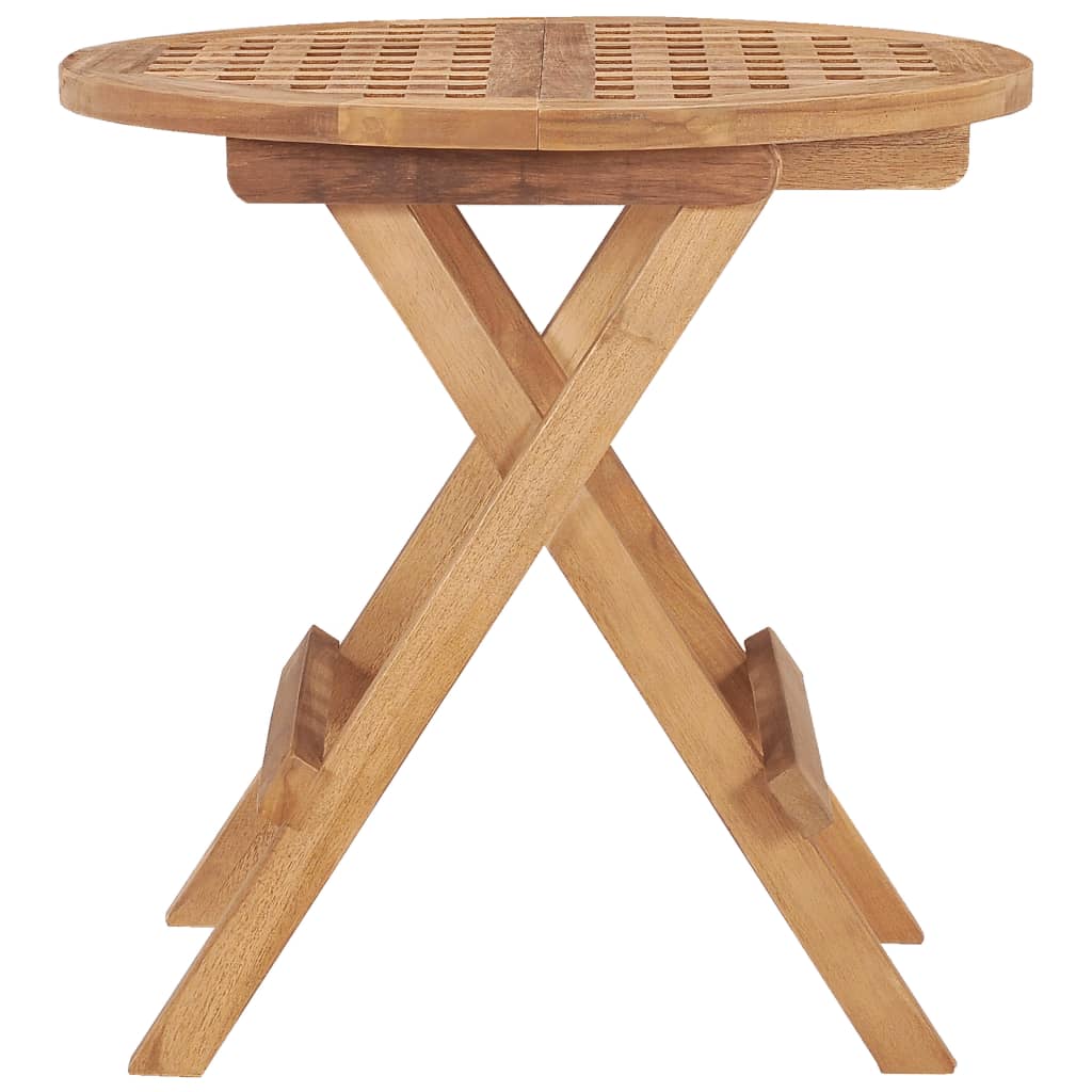 Folding Garden Table 50 X 50 X 50 Cm Solid Teak Wood