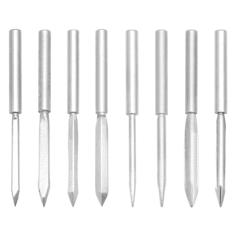 8 In 1 Leather Sewing Awl Wood Handle Leather Stitching Awl Leathercraft Hole Punch Tool for Leather Sewing Stitching