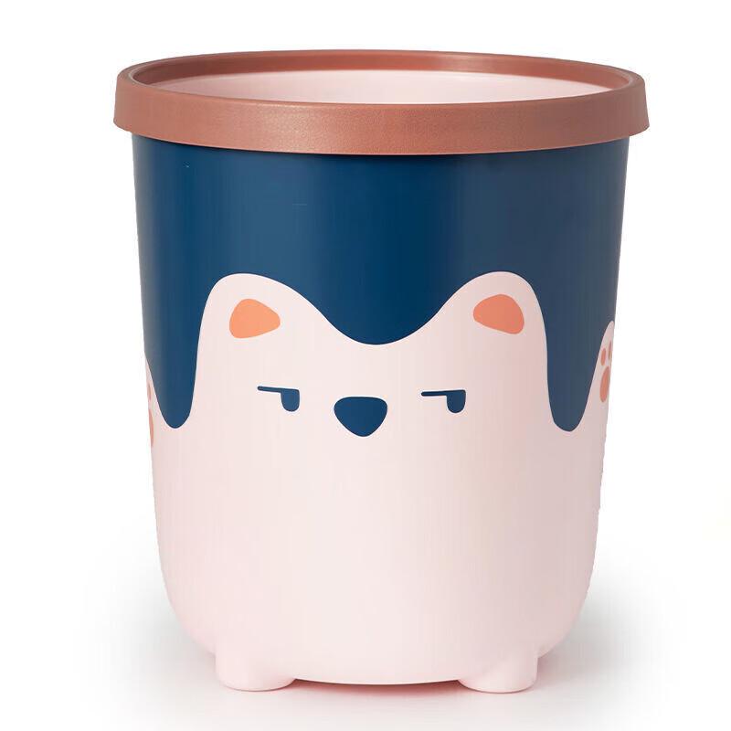 MENGTING Creative Cartoon Pressure Ring Trash Can