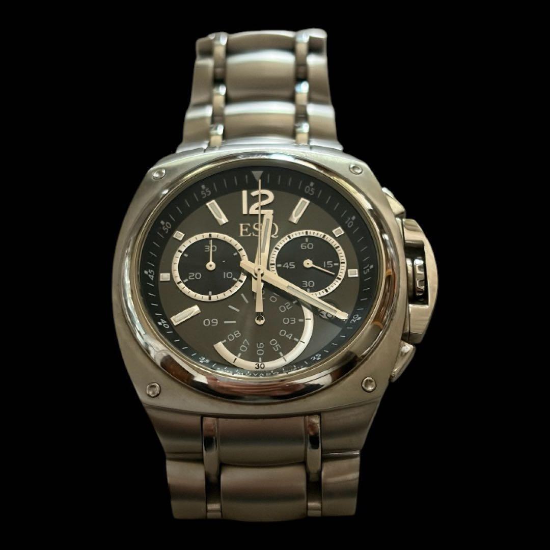 Used ESQ by MOVADO Chronograph Men s Watch Black