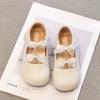 Girls shoes children's ballet princess small leather shoes 2025 open spring and summer new spring soft-soled single shoes girls foreign style