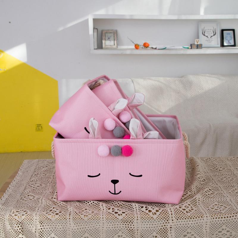 Duże Pudełko do Przechowywania z Tkaniny z Zapięciem na Sznurek Składane Pudełko Organizacyjne Pudełko do Przechowywania Ubrań