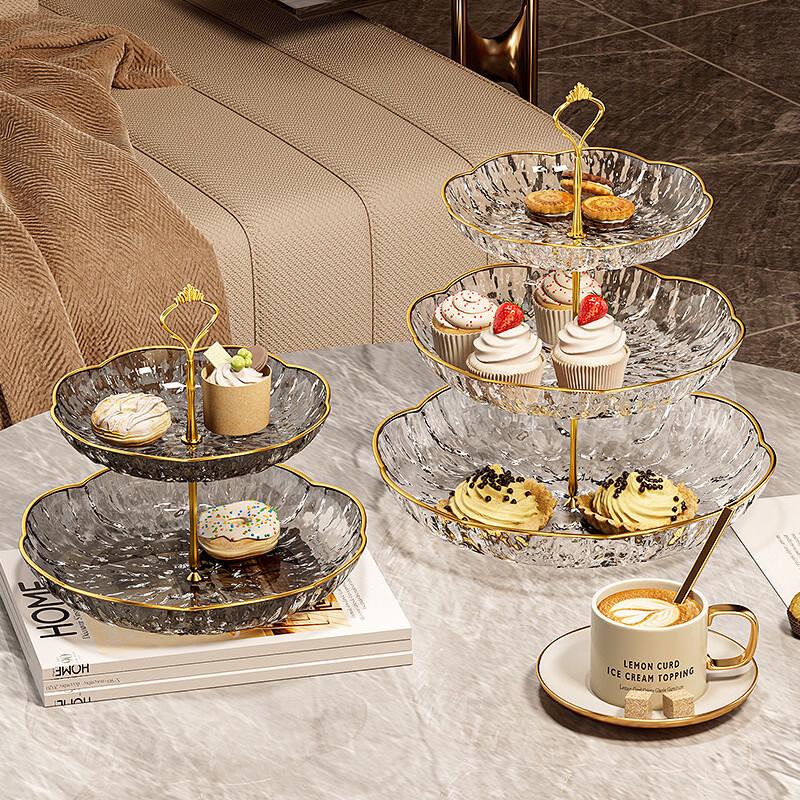 Multi-tier Light Luxury Fruit & Snack Plate