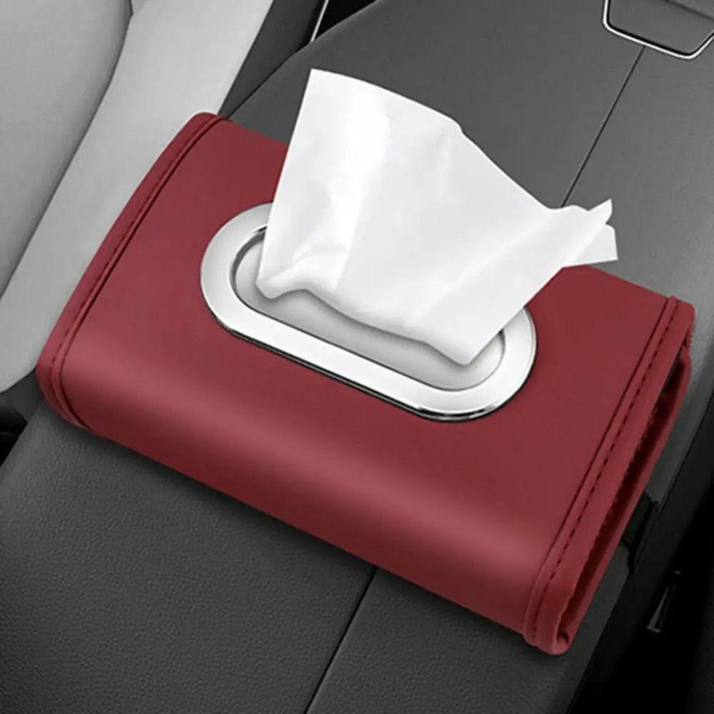 Rectangular Car Seat Back Tissue Box Automotive Paper Towel Holder  Tissue Storage Case