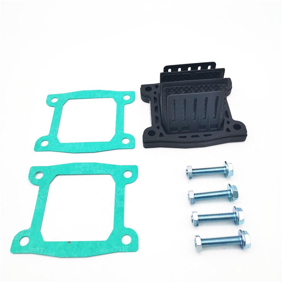 High Quality Intake Reed Valve Carbon Fiber With Bolts Stickers For Yamaha Blaster 200 YFS200 1988 1989 1990 1991