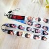 ENHYPEN DESIDERIO: Laccetto da collo UNLEASH - Porta badge ID da collezione K-pop e cinturino per telefono con stampe dei membri