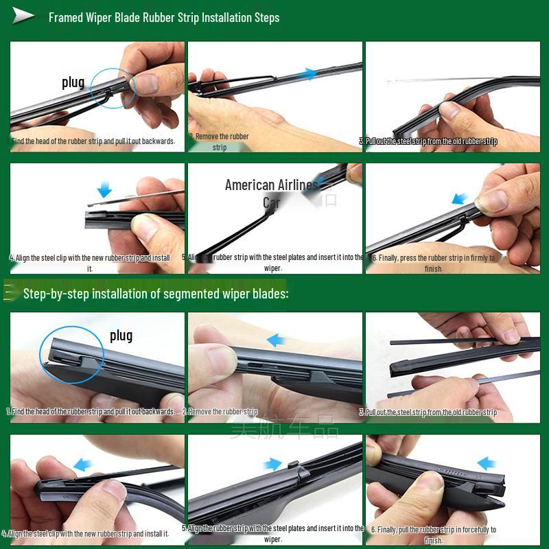 Compatible Wiper Blade Rubber Strip for Civic, CRV, Fit, Greiz, Fengfan, Accord, Binzhi, XRV, and Lingpai.