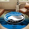 1PC Football Atalanta League Round Rug for Livingroom,Bedroom, Palyroom, Chair Rug, Area Rug, Circle Carpet, Large Size Fan Christmas Gift