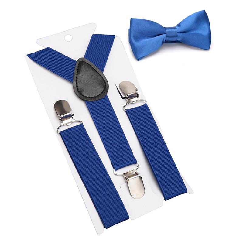 Suspenders Bowtie Set Kids Boy Girl Childrens Christmas Gift Designer Adjustable Y-Back Braces Wedding Clothing Accessories