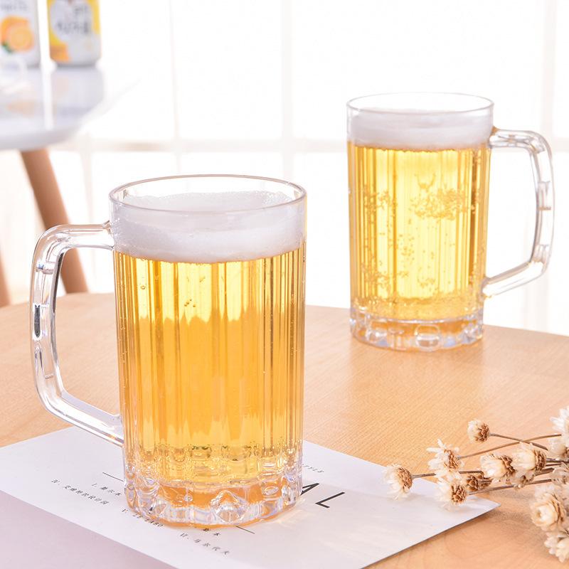 500ML Unbreakable Transparent Acrylic Mug for Beer Coffee Juice Water Perfect for Any Occasion