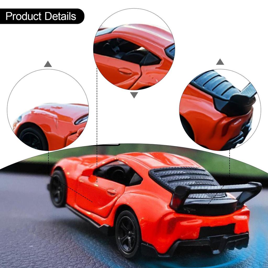 1/64 Dynamic Vehicle Car Model Center Decoration Turning And Tracking Universal Auto Accessories