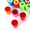 Self-ink 26pcs Alphabets Letters Round Stamp Cartoon Children Arithmetic Seal   Kids/Children