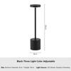 1200MAH USB Rechargeable LED Table Lamp Touch Switch Three Colors Metal Desk Lamp Bedside Lamp Hotel Bar Bedroom Decoration Night Light