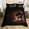 Western Cowboy King Queen Duvet Cover Black Shotgun Bedding Set For Kids Teens Adults Exotic Retro Style 2/3Pcs Soft Quilt Cover