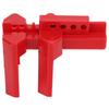 Adjustable Ball Valve Lock Red with 38mm Padlock for DN8‑DN50 Industry Chemicals Electricity Petroleum Coal