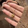 Elegant Gold Snowflake Necklace for Women - Unique Clavicle Chain, Light Luxury Design