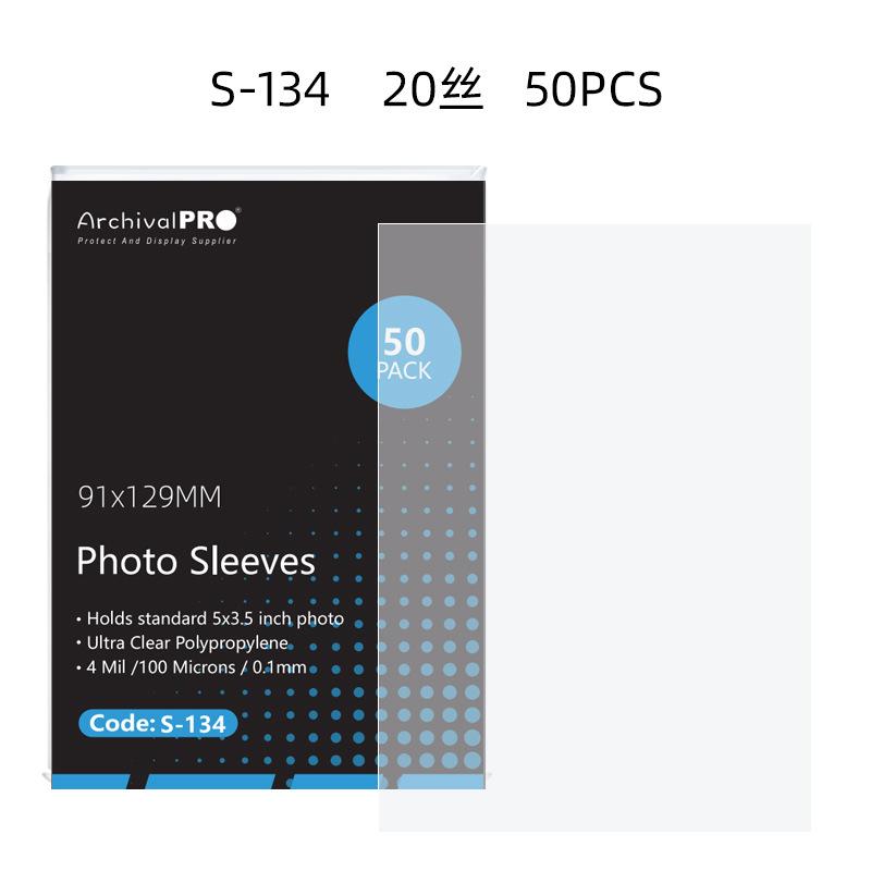 50pcs Original Korea Card Sleeves Clear Acid free-No CPP HARD 3 Inch Photocard Holographic Protector Film Album Binder