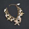 Summer Fashion Beach Style Bracelet For Women Starfish Shell Charm Bangle Girls  Jewelry Accessories