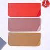 3 Pcs PU Leather Glasses Storage Pouches New Fashion Multicolor Portable Soft Eyeglass Cases Trendy Stylish Design Eyewear Bags