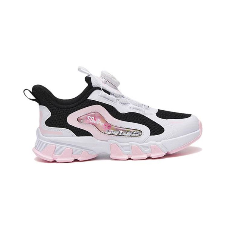 Anta Kids Mountain Language Comfortable Versatile Casual Shoes Kids Casual Shoes Black White Pink 322319980-2
