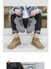 Herren Retro Britischer Stil High-Top Stiefel: Verschleißfeste, lässige Mid-Top-Stiefel für Herbst und Frühling