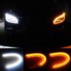 2PCS 12V Car LED Flexible Daytime Running Light Turn Signal Lamp DRL Waterproof Headlight Auto Exterior Decoration Accessories