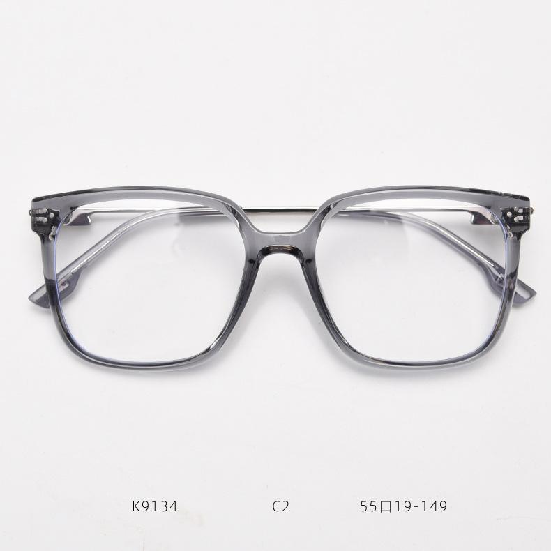 Elegant Women Large Frame Square Reading Glasses Fashion Green Prescription Eyewear Female Anti Blue Light Computer Glasses +2.5