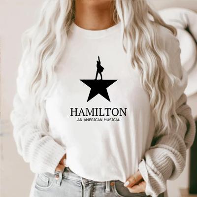 Camiseta de Alexander Hamilton, camiseta del musical Hamilton, camiseta de Broadway Hamilton, camiseta del musical estadounidense, diseño de estrella, camiseta unisex