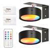 2pcs Battery Operated Picture Light 13 Colors Model Spotlight No Installation Magnetic Led Painting Light With Remote Control