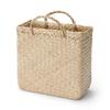 MUJI Seagrass Wicker Basket with 25cm W X D X 24cm 83411886 Handle, Small, Approx. 12.5cm H,