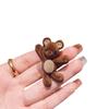 Korean Cute Brown Flocked Bear Hair Clip for Bangs