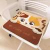 Cartoon Plush Non-Slip Chair Cushion – Soft Imitation Cashmere for Office, Student, or Sofa Seating