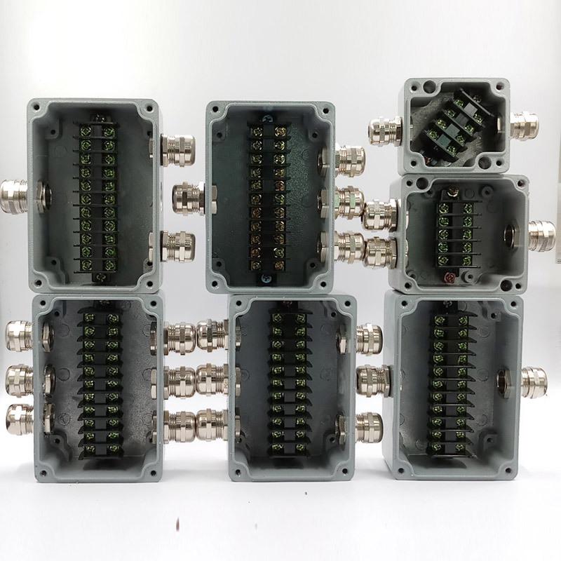 Die-Cast Aluminum IP67 Waterproof Junction Box with Hole - Outdoor Industrial Terminal Box