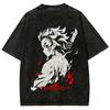 Summer 2026 Y2k Demon Slayer Vintage Washed T Shirt Men Women Anime Print Cotton Streetwear Short Sleeve Tee Casual Top Harajuku