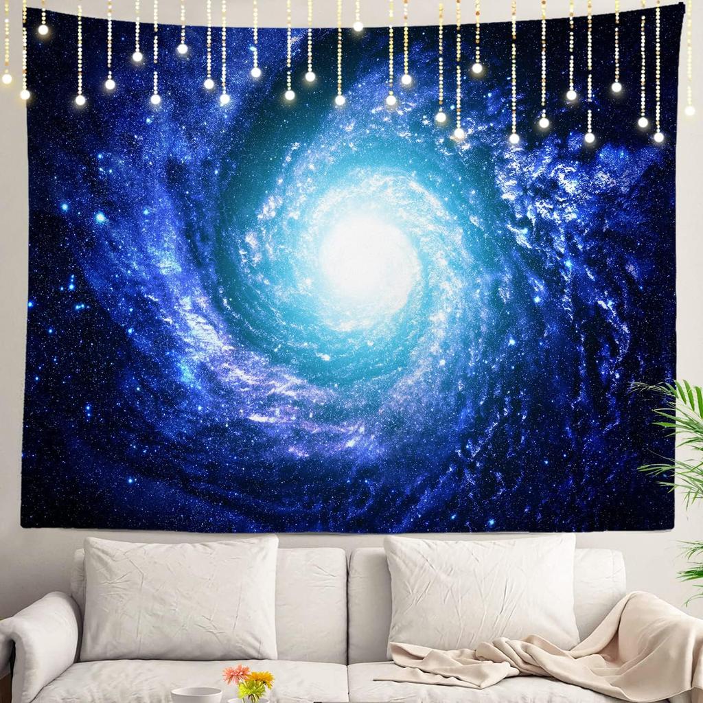Space Tapestry,Space Pattern Science Stars in Galaxy Wall Hanging Large Tapestry Psychedelic Tapestry Decorations Bedroom Living