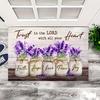 1Pcs Love Is Love Lavender Pattern Floor Mat Modern Kitchen Polyester Rug Non-Slip Colorful Indoor Carpet, For Home Bathroom Bedroom Living Room Decor
