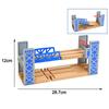 Wooden Train Track Racing Railway Street Sign Toys Bridge Track Accessories Fit Biro Wood Tracks Creative Toys For Children Gift