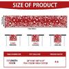Valentine’s Day Red Heart Love Plant Table Runner 13x72 Inch , Holiday Kitchen Dining Tabletop Runners for Home Indoor Farmhouse Decoration