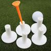 Multicolor Golf Rubber Tees - Long, Medium, Short with Cross Flat Heads