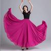 720° Chiffon Swing Skirt: High Waist, Ethnic Dance Red, Slimming Design