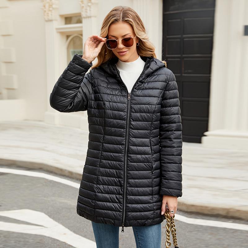 ziai Giacca Autunno Inverno da Donna con Cappuccio Indossabile da Entrambi i Lati Parka Slim Imbottito Caldo Piumino Trapuntato Moda Abbigliamento Femminile ZR-1379