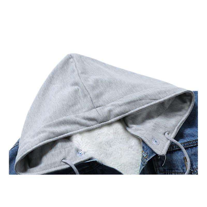 Giacca invernale in denim da donna stile coreano - Larga, Ispessita, Foderata in velluto, Aderente, Versatile, Elegante, Top di media lunghezza
