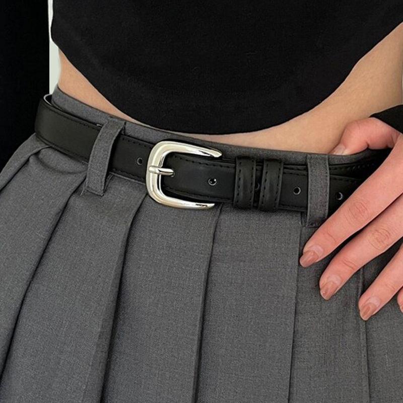 Stylish Vintage Womens Belt For Summer 2024 With Durable Two Layer Leather Design