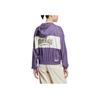 Adidas Originals FW22 Logo Print Patchwork Hooded Jacket Women Outerwear Purple HS1934