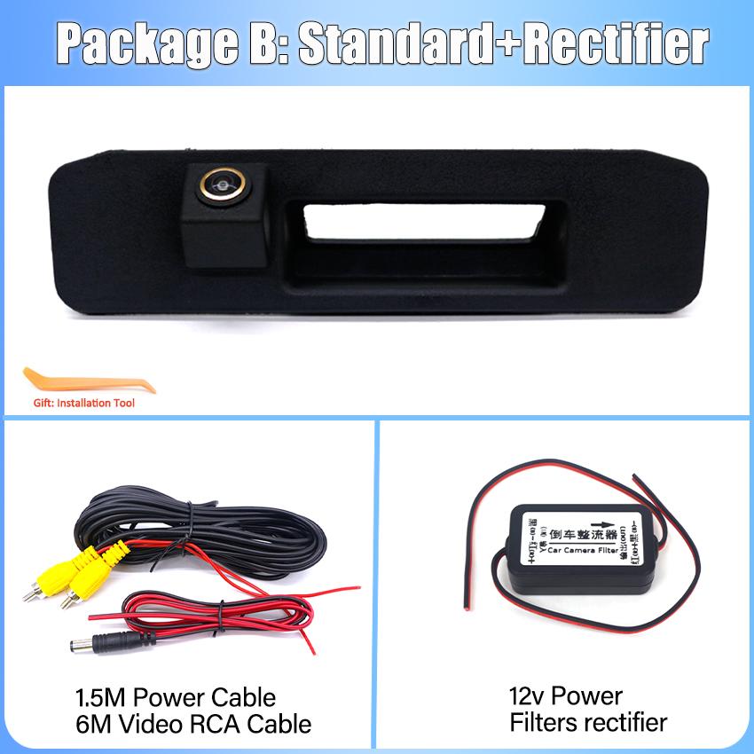 CCD HD Car Trunk Handle Rear View Camera For Mercedes Benz ML Class W166 ML250 ML350 ML400 ML550 ML63 2013~2015 Night Vision