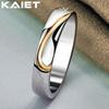 925 Silber Glatt Gold 7-10 Ring Hochzeit Charme Accessoires Für Frauen Schmuck